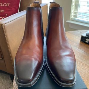 Men’s Magnanni cognac Chelsea boots